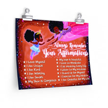 Load image into Gallery viewer, positive affirmations for black daughter