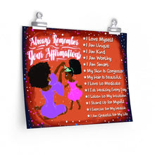 Load image into Gallery viewer, positive affirmations for little black girl