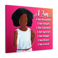 Load image into Gallery viewer, positive affirmations for young black girl