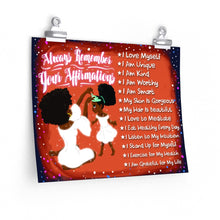Load image into Gallery viewer, positive affirmations for black daughter