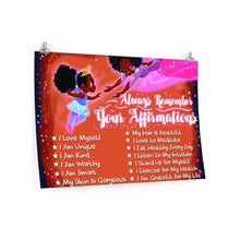 Load image into Gallery viewer, wall art for brown girl