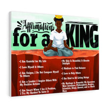 Load image into Gallery viewer, Affirmations for a King (Meditation) - Canvas