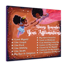 Load image into Gallery viewer, affirmations for young black girl
